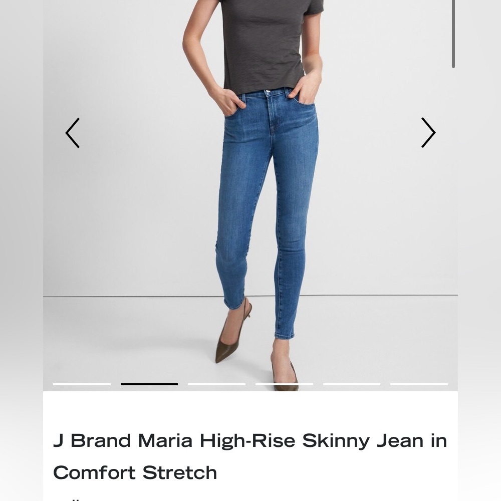 J Brand “Maria” Women's High Rise Skinny Jeans